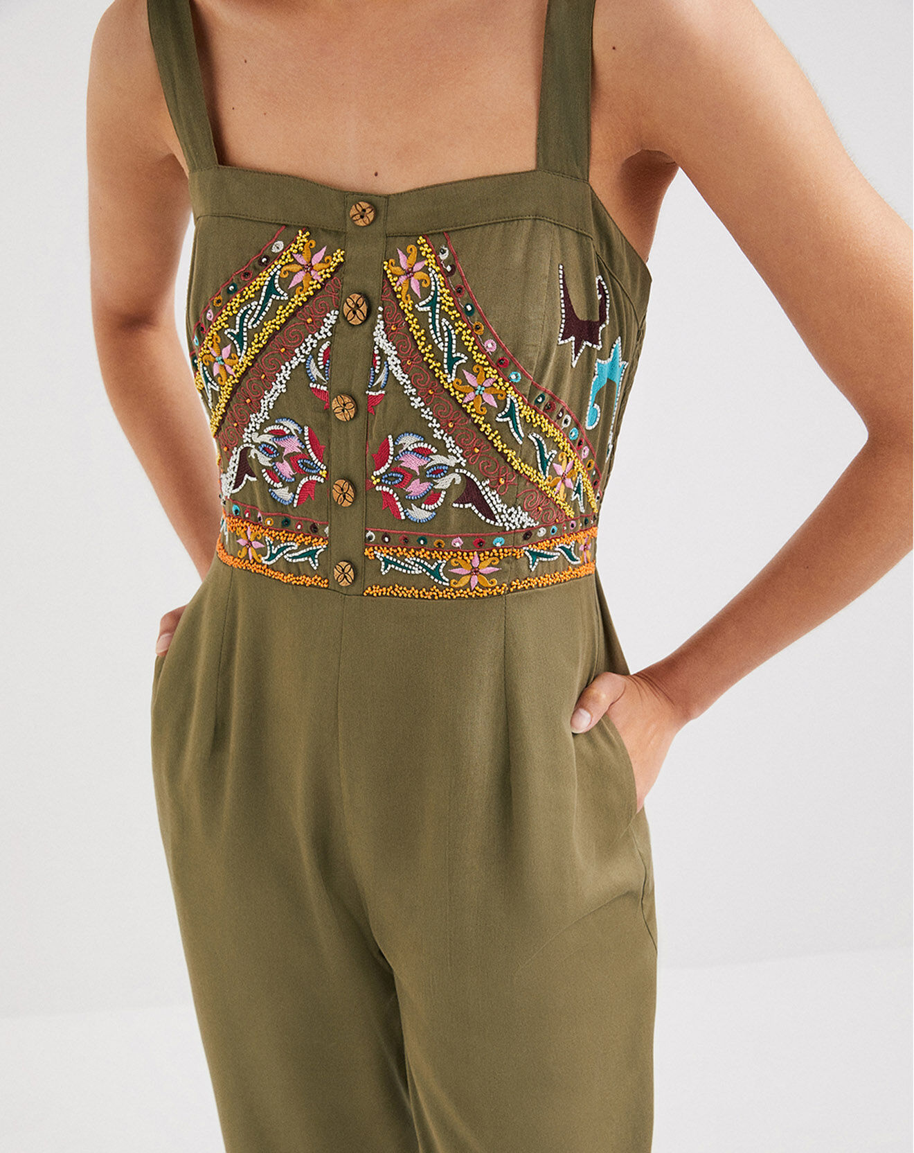 Desigual Combinaison Arya vert kaki