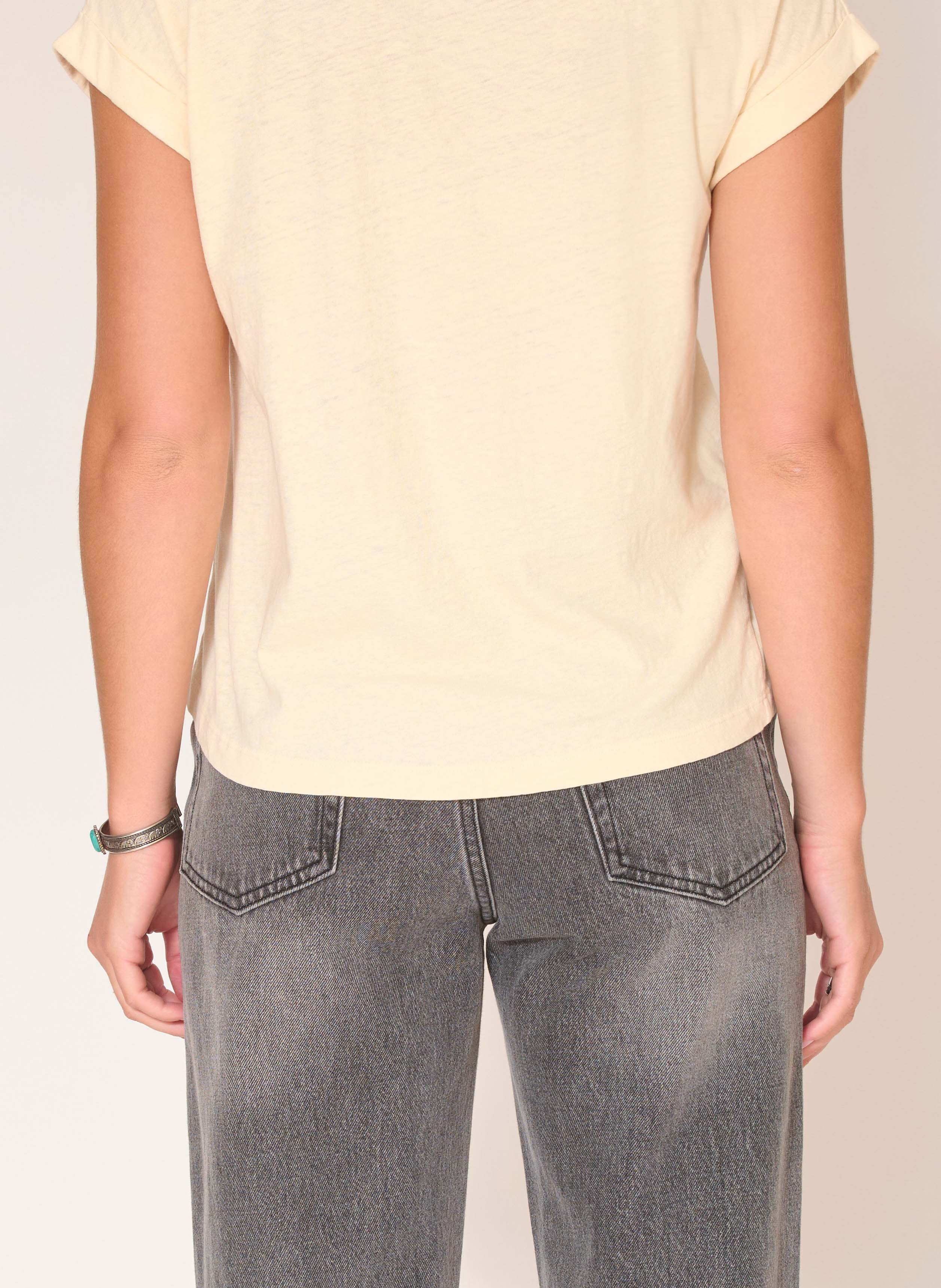 THE KELLY - Jean droit délavé en coton | Gris