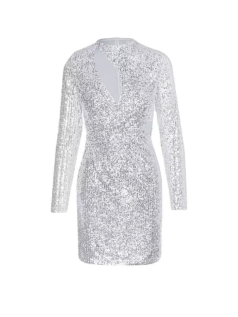 JUNE FRIDAYS Cocktailkleid silber