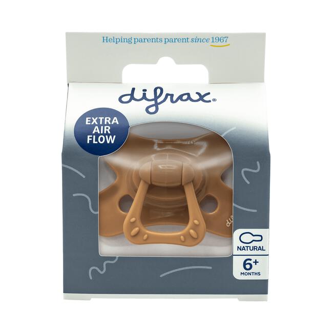Difrax Fopspeen Naturel Uni Caramel 6 Maanden