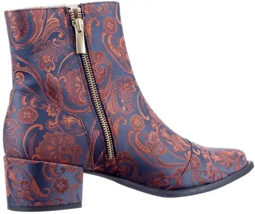 Mascolori blauw combi 14012 - maat 42 enkellaars blauw combi - maat 42 Calandschoen