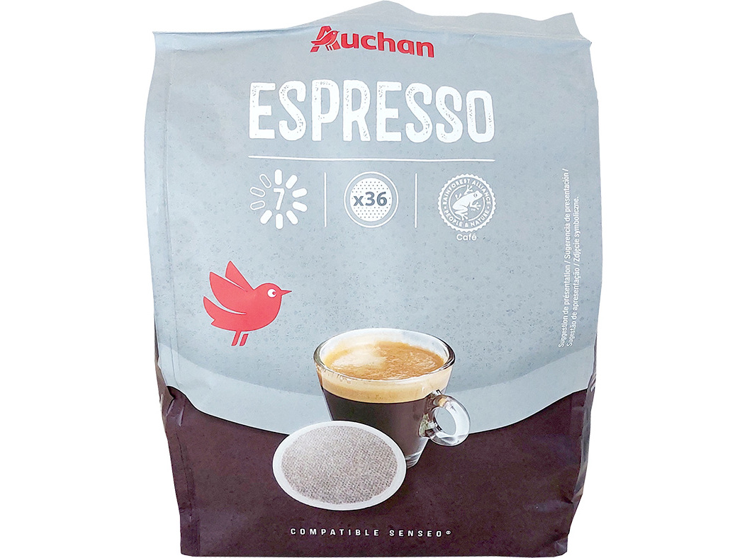 PASTILHAS AUCHAN CAFÉ SEN ESPRESSO INTENSIDADE 7 36UN
