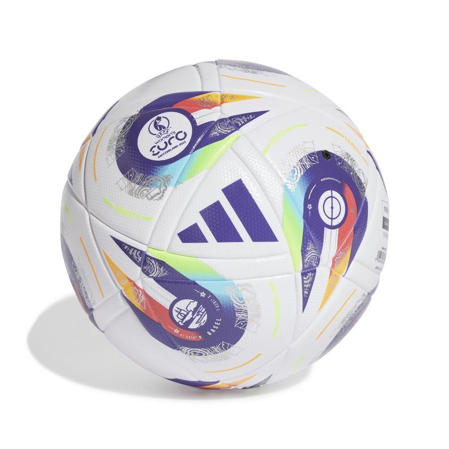 adidas Ballon Konektis League Women's EURO 2025 - Blanc/Violet/Lucid Lemon
