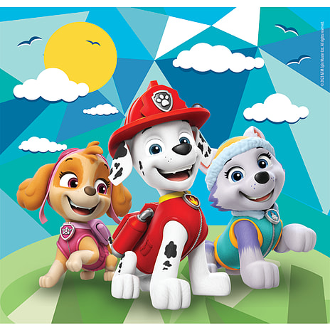 Paw Patrol puslespil - 3x48 brikker
