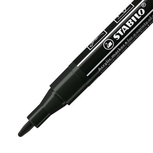 STABILO® FREE Acrylic Acrylmarker 3er-Set, schwarz