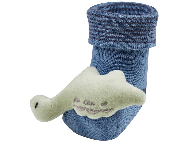 Sterntaler Rasselsocken Dino Mittelblau Gr. 15/16 Socken für Babys