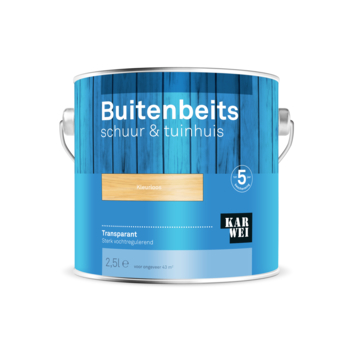 KARWEI buitenbeits schuur & tuinhuis transparant kleurloos 2,5 liter