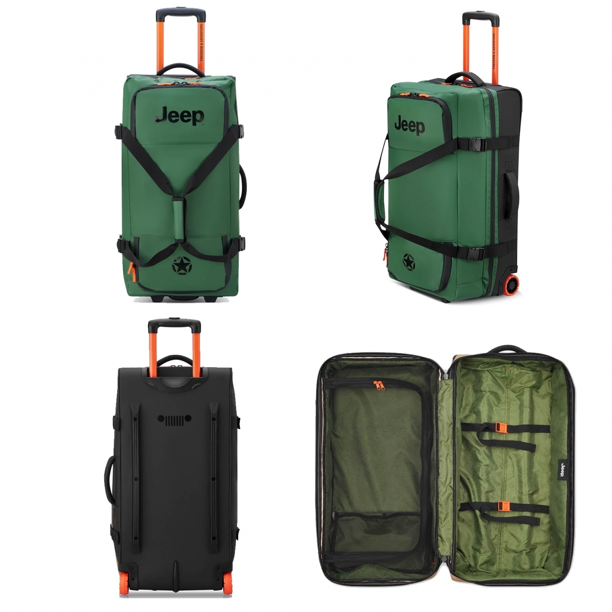 Jeep Sac de voyage avec roulettes 64L JS005A Jeep polyester taille L 72cm