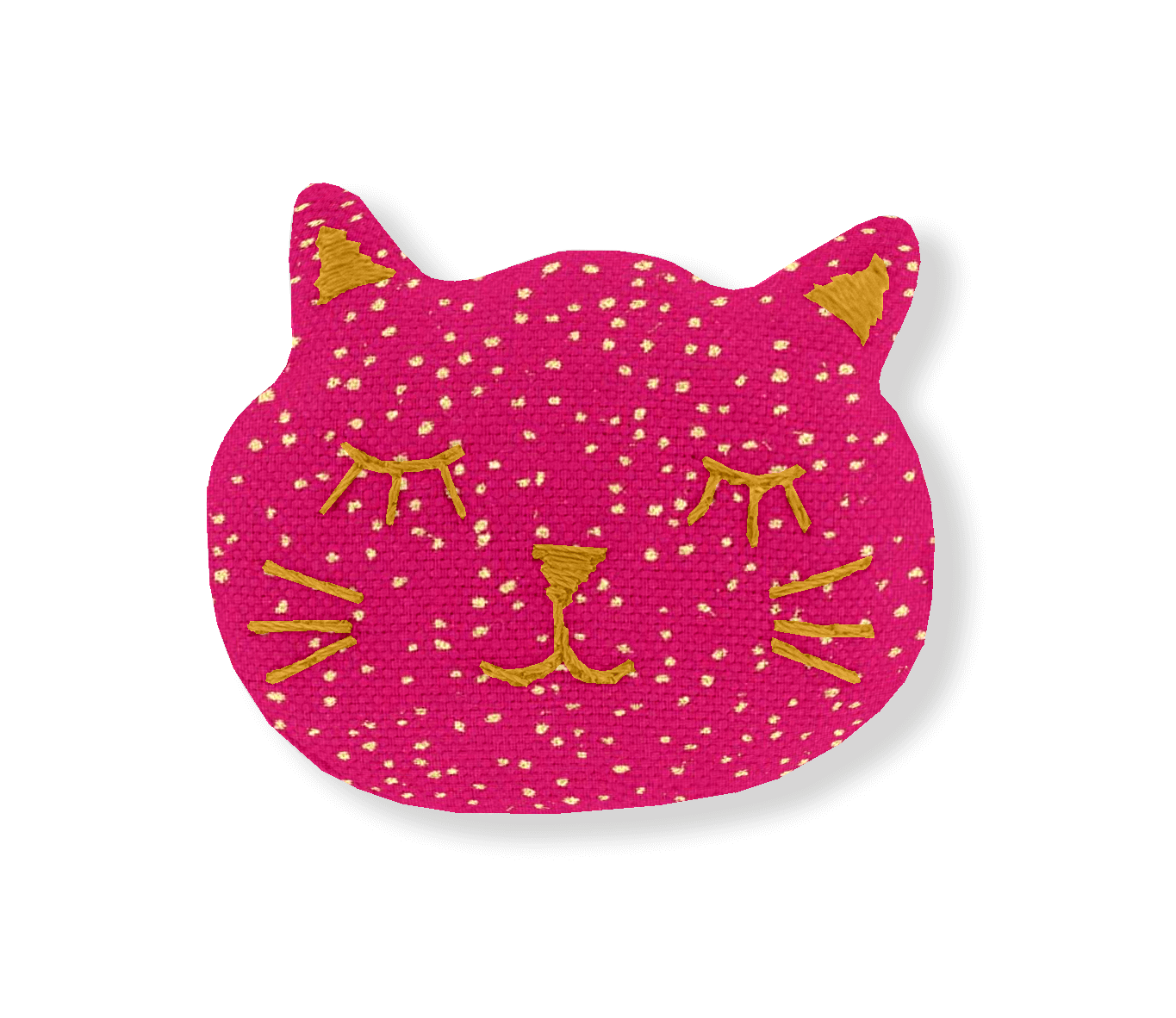 Barrette Miaou Fuchsia Pailleté