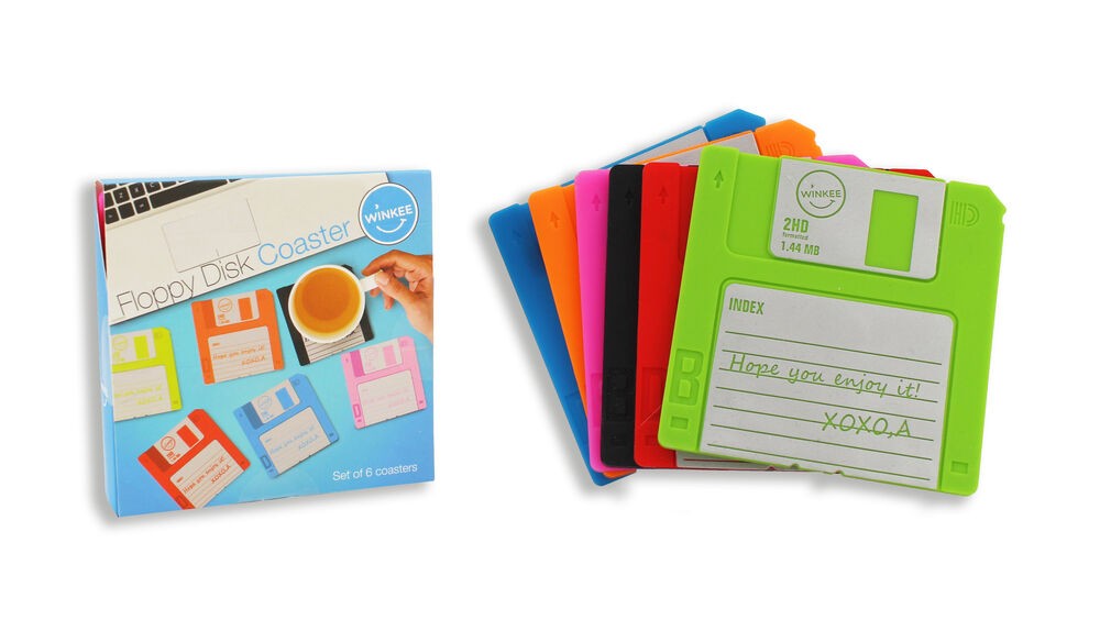 Winkee - Bordskåner - Floppy Disk - Six Different Colours
