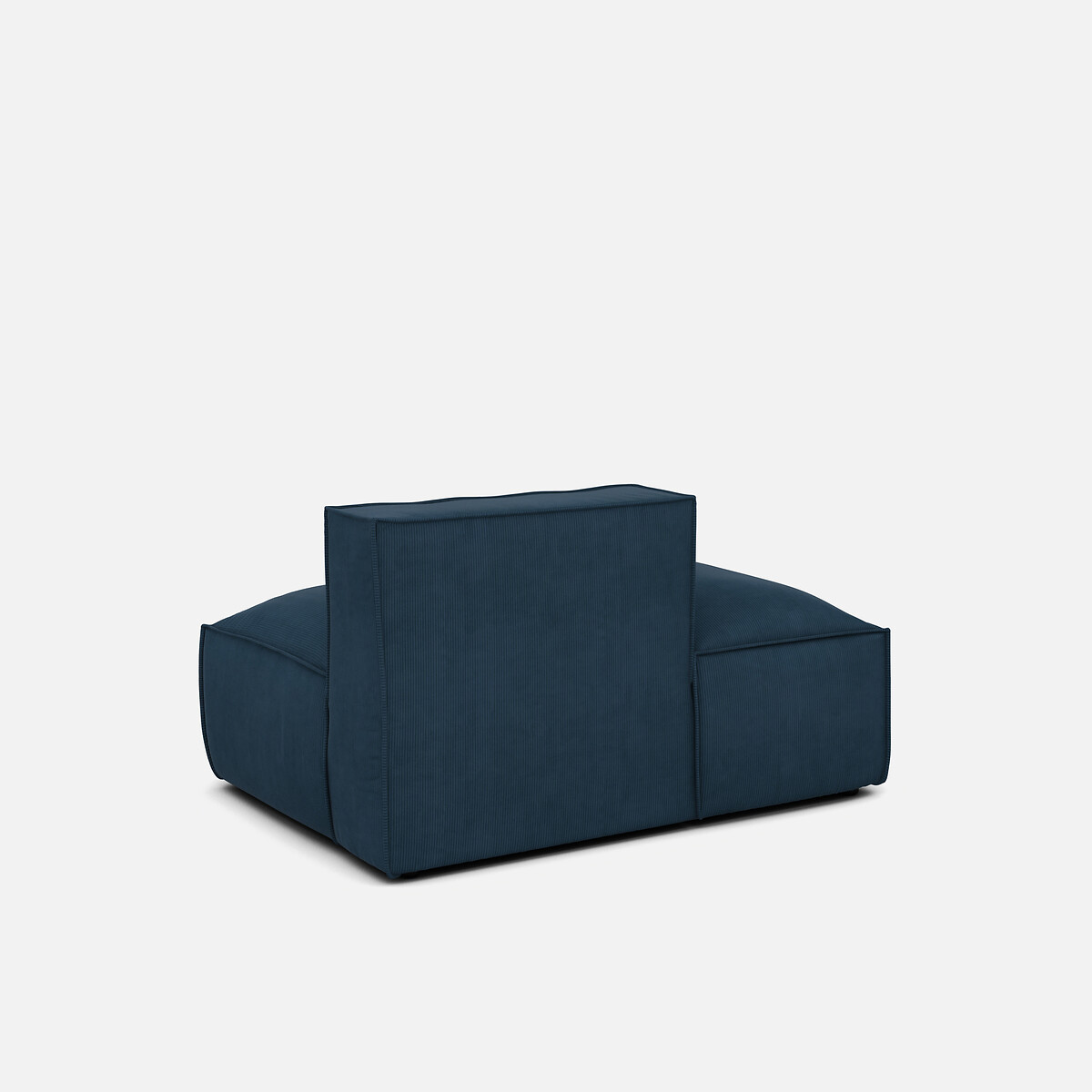 LA REDOUTE INTERIEURS<br>Sofá lounge, esquerdo, veludo cotelê, Seven