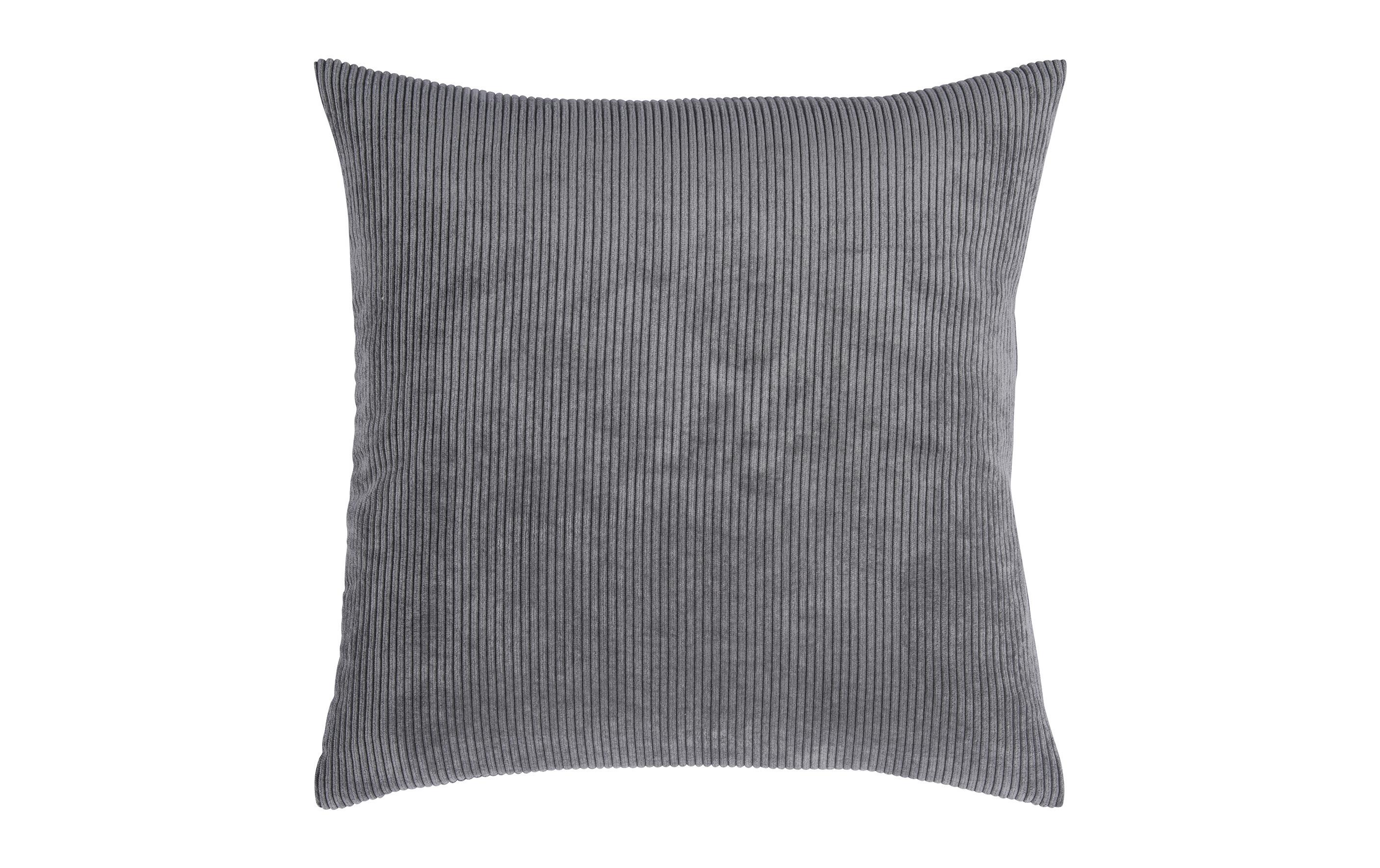 Kissenbezug Casual 50 cm x 50 cm, GrauKuschelige Kissenhülle