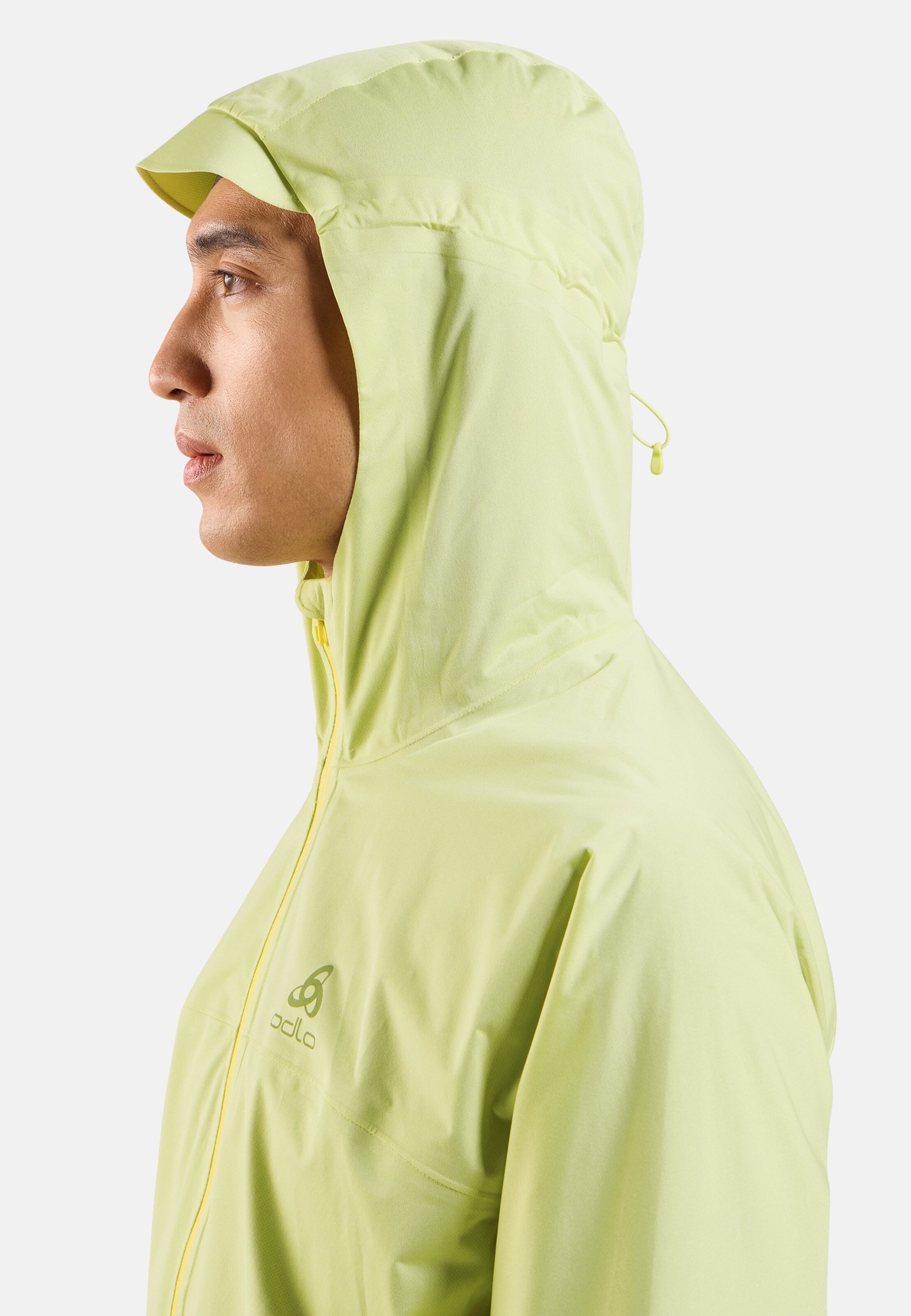 Wasserdichte X-Alp Performance Knit Laufjacke in shadow lime