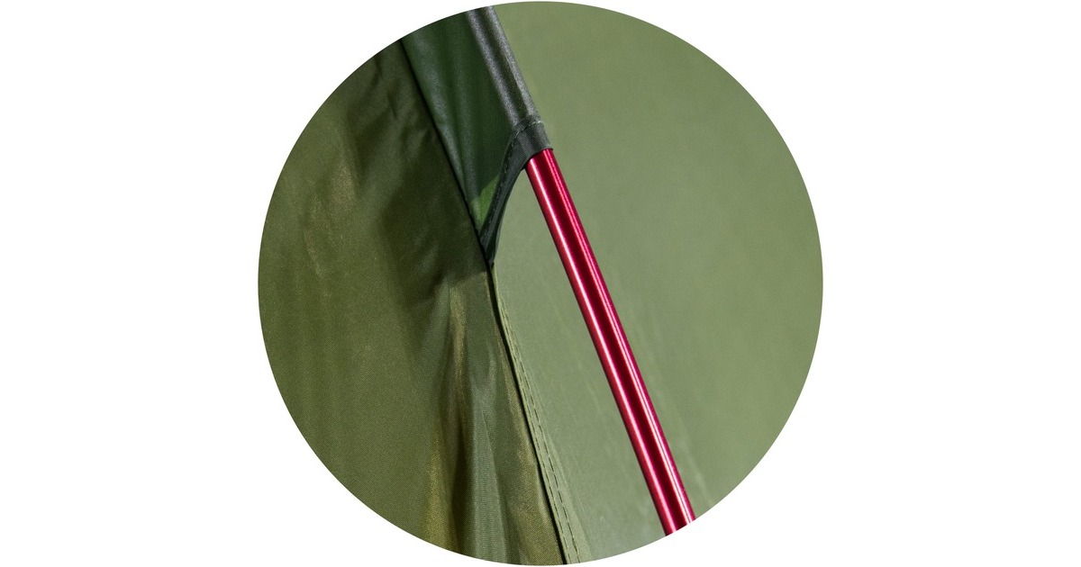 High PeakWoodpecker 3 LW tent  (Groen/rood)