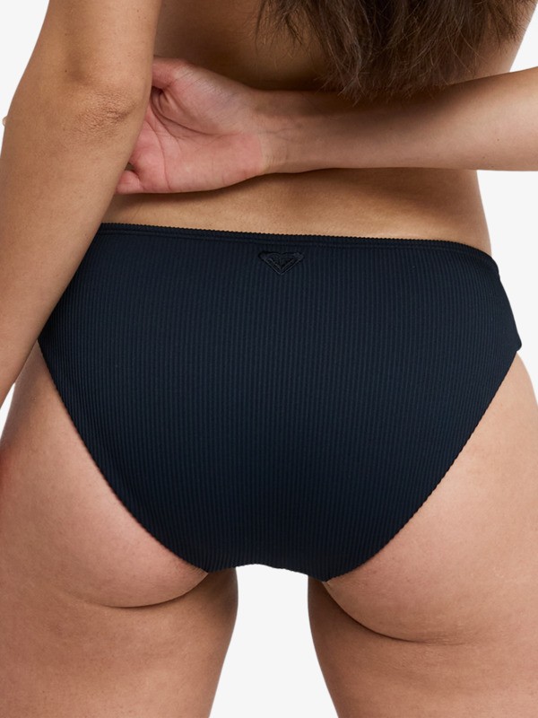 Roxy Love Hipster Bas de bikini taille haute Noir Femme