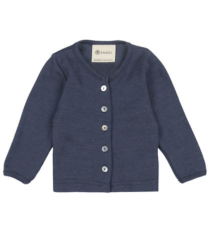 Engel Cardigan - Wolle/Seide - Navy Blue