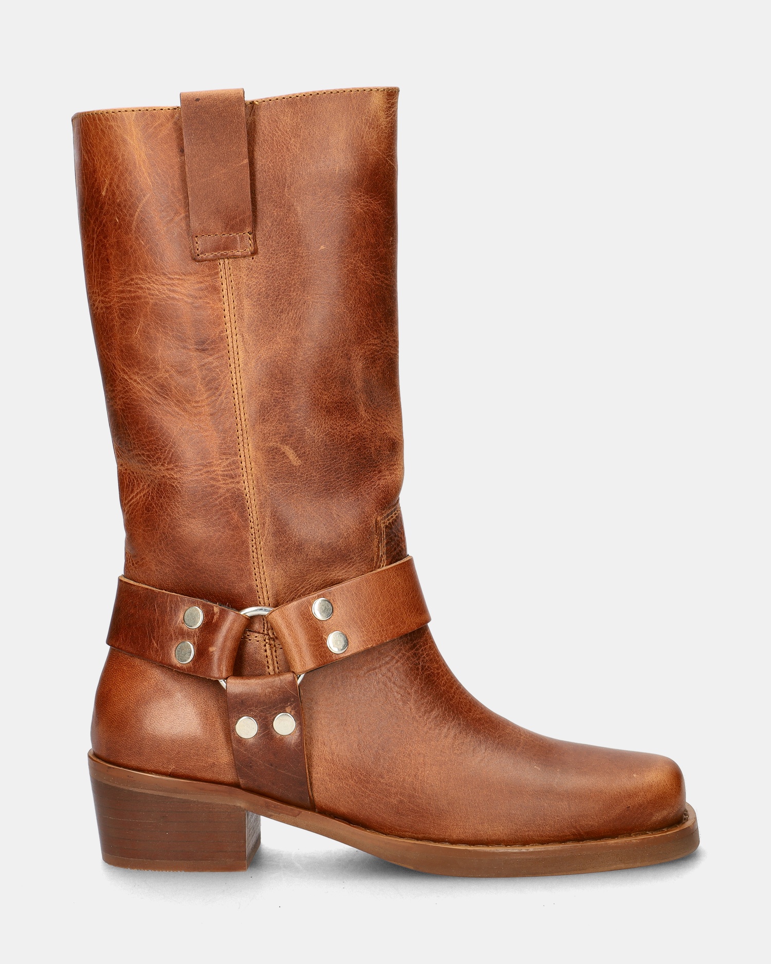 Nelson Bikerboots  - cognac