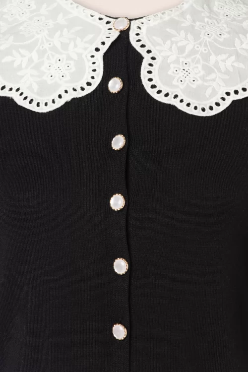 Banned Retro Polly cardigan in zwart