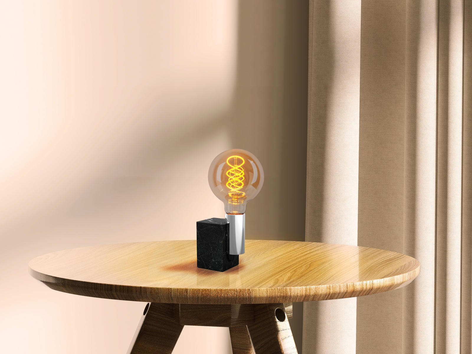 3er-Set LED-Leuchtmittel DILLY - amber - 4 Watt - E27 - warmweiß