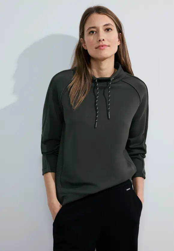 Materialmix Sweatshirt - strong khaki