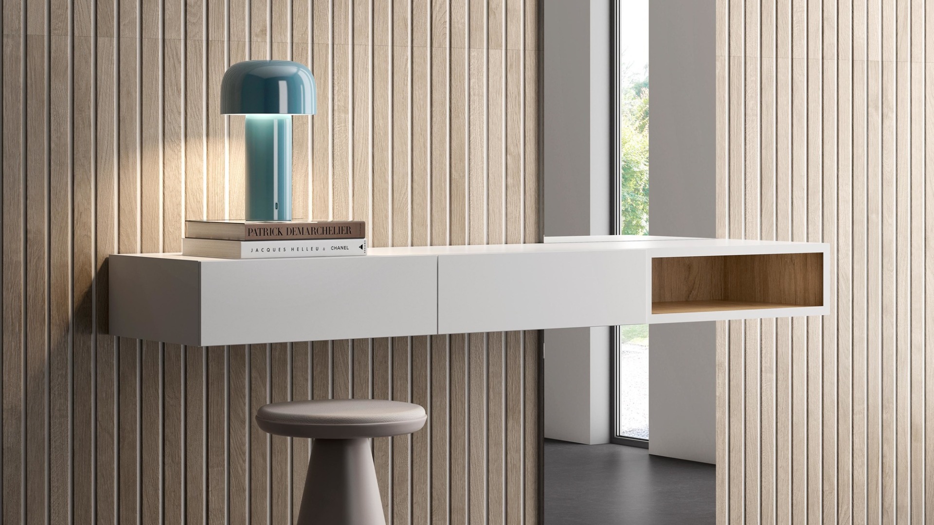 Valence Madeira wandtegel 60x120cm eiken met witte voeg gerectificeerd
