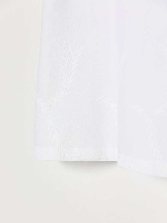 Pijama bordado - Branco
