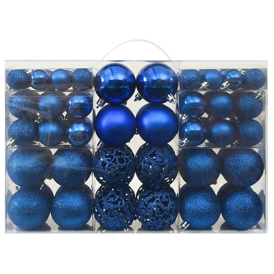 vidaXL - Kerstbal - Blauw - Kunststof