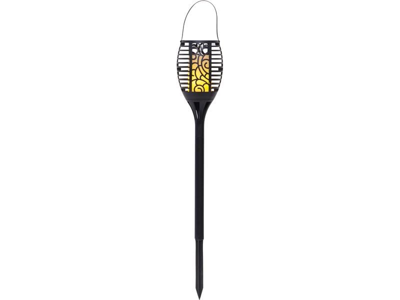 Star Trading Gartenlicht Solar Flame, Schwarz Solar Fackel mit Kerzeneffekt