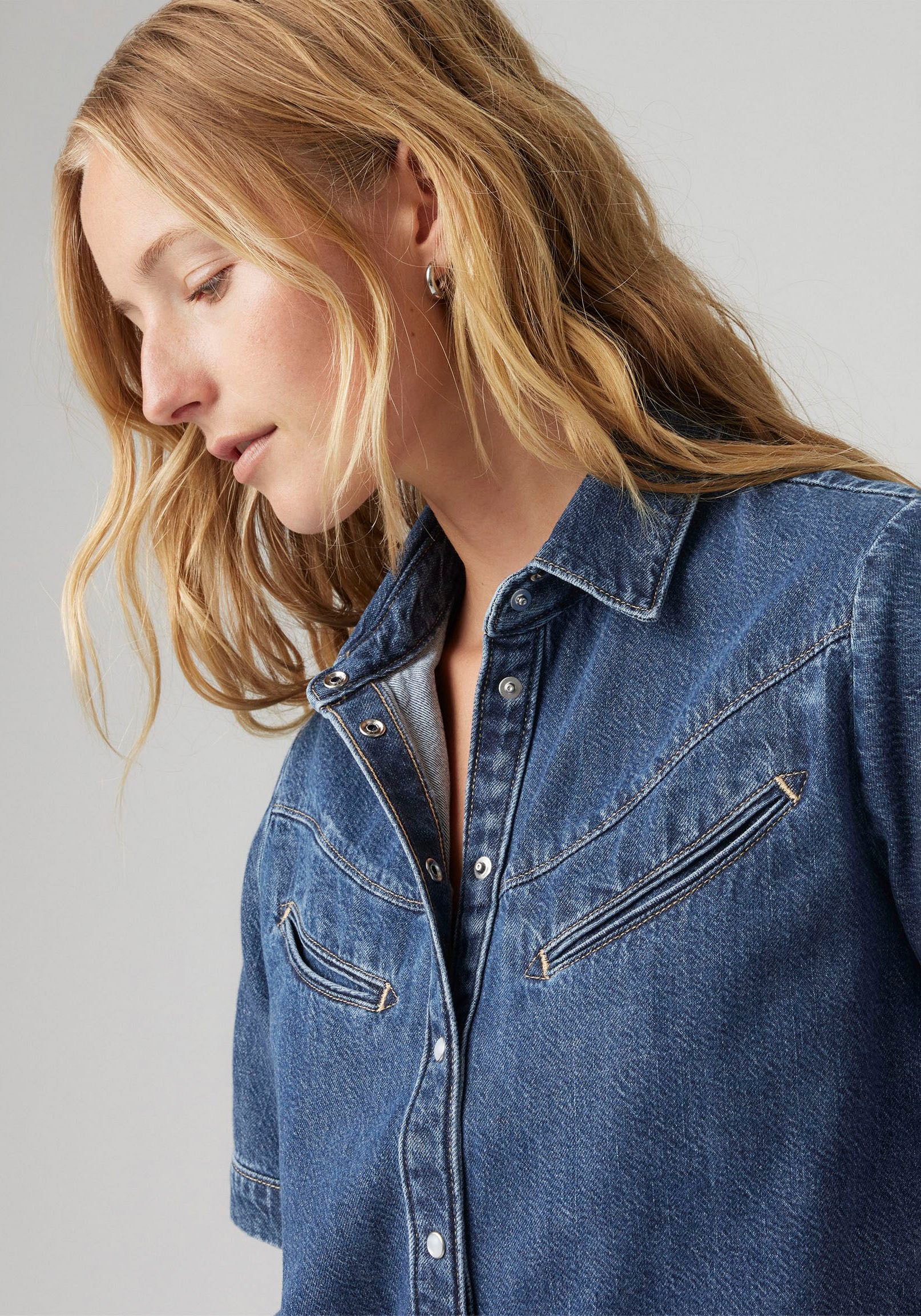 Levi's® Jeansbluse »RINOA«, kurz, mit Druckknöpfen