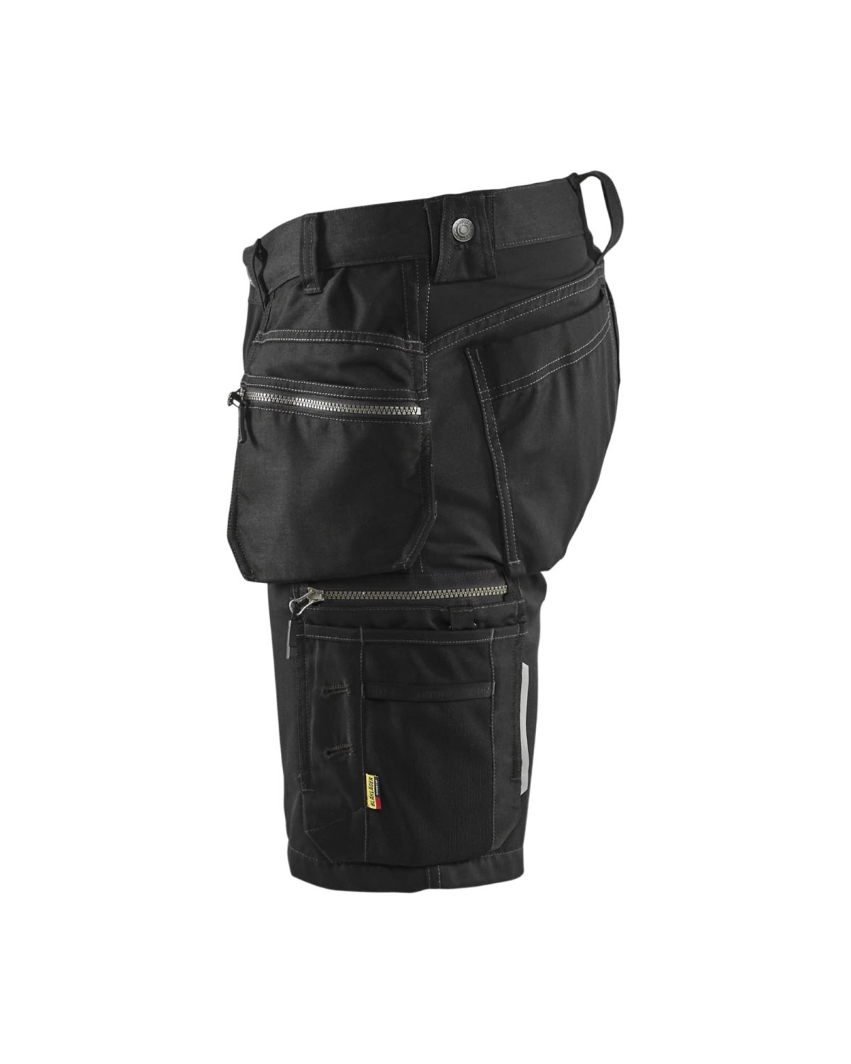 Blåkläder 1598 Werkbroek kort met stretch - zwart - 50 (M)