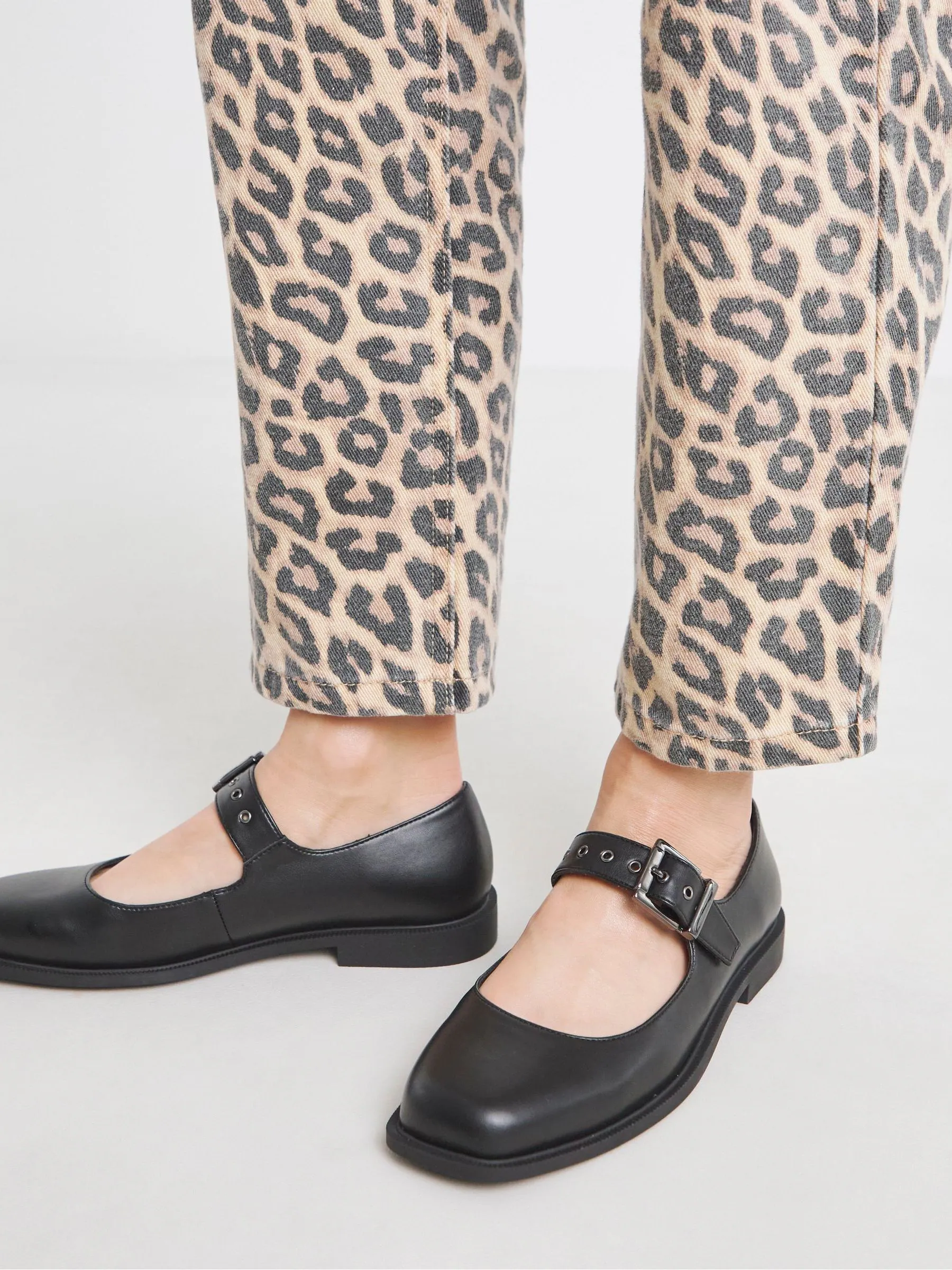 Simply Be Square Toe Flat Mary Jane Shoes