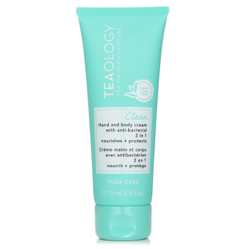 Teaology Creme Antibacteriano para Mãos e Corpo Yoga Care Clean 2 em 1  75ml/2.5oz
