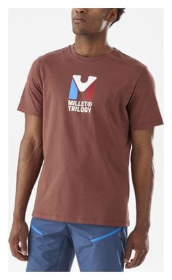 T-Shirt Millet Chamonix Trilogy Marron Homme