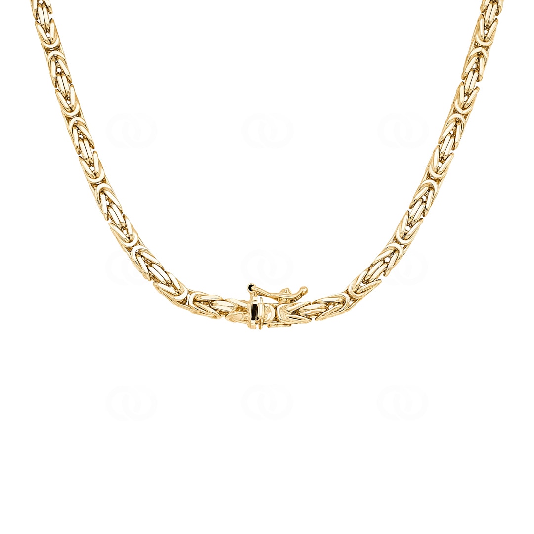 Königskette klassisch 750/18 K Gelbgold massiv 3.5mm