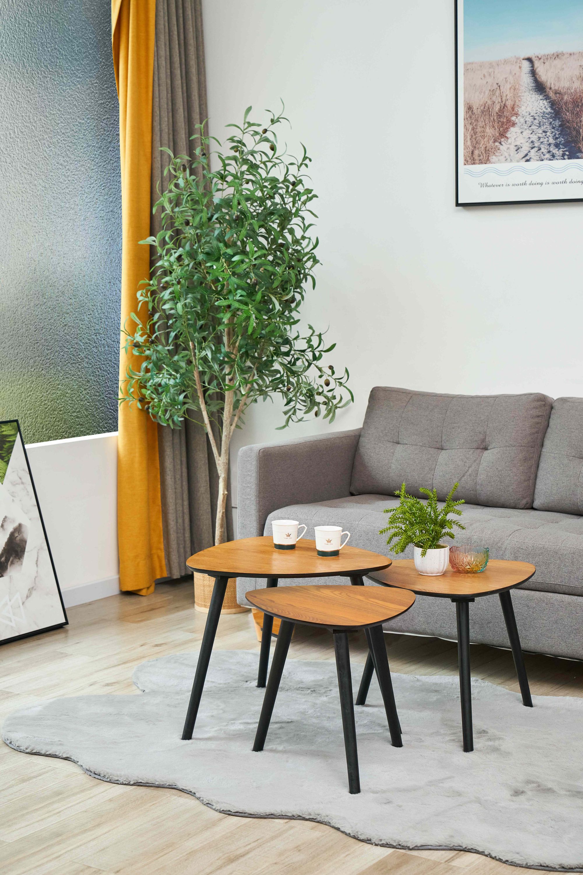 Beistelltisch 50x50 cm Wohnzimmertisch Couchtisch Sofatisch Dekoration