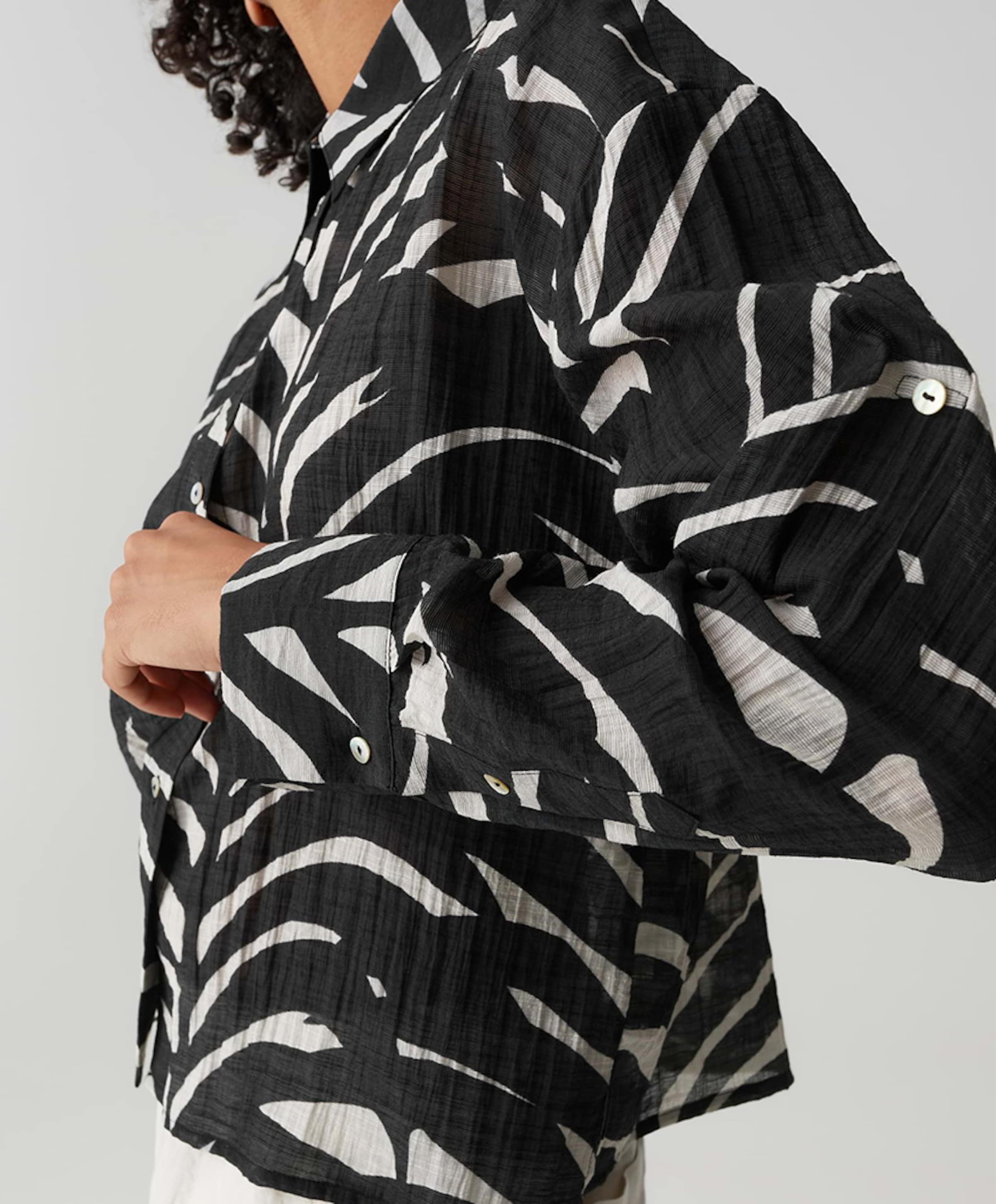 OPUS Dames blouse zwart
