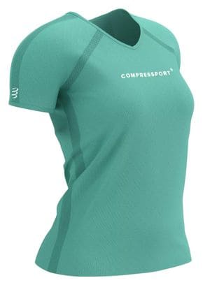 Maillot manches courtes Training Logo Femme Shell Bleu