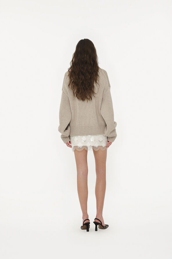 ROTATE Birger Christensen SEQUINS MINI SKIRT Sugar swizzle