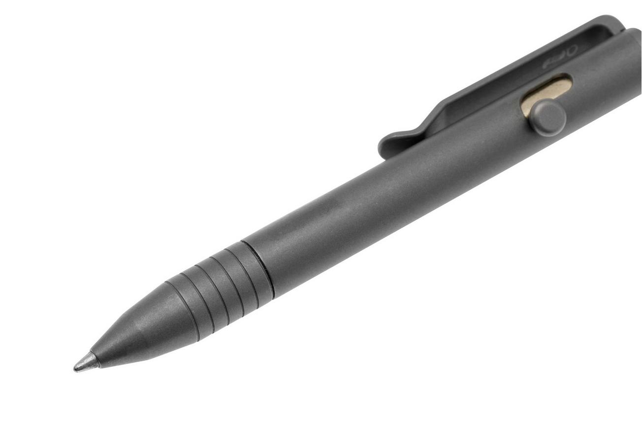 Big Idea Design Mini Bolt Action Pen MBA-SW Stonewashed Titanium, everyday carry pen