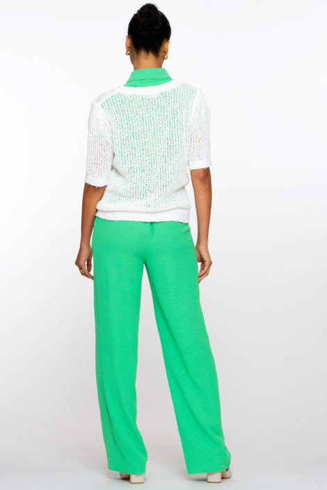 Geisha groene dames broek