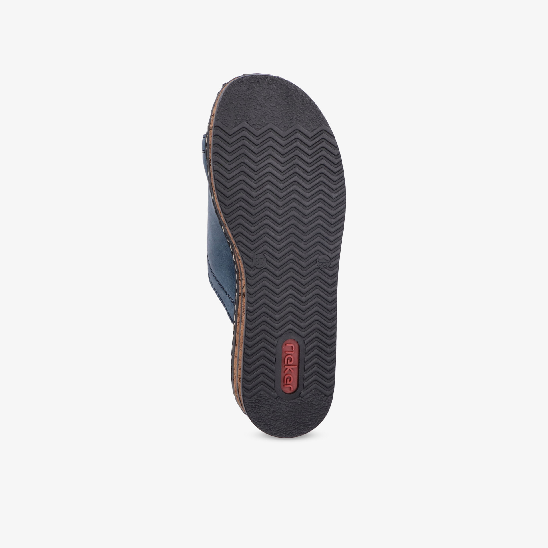 rieker Damen Pantoletten blau