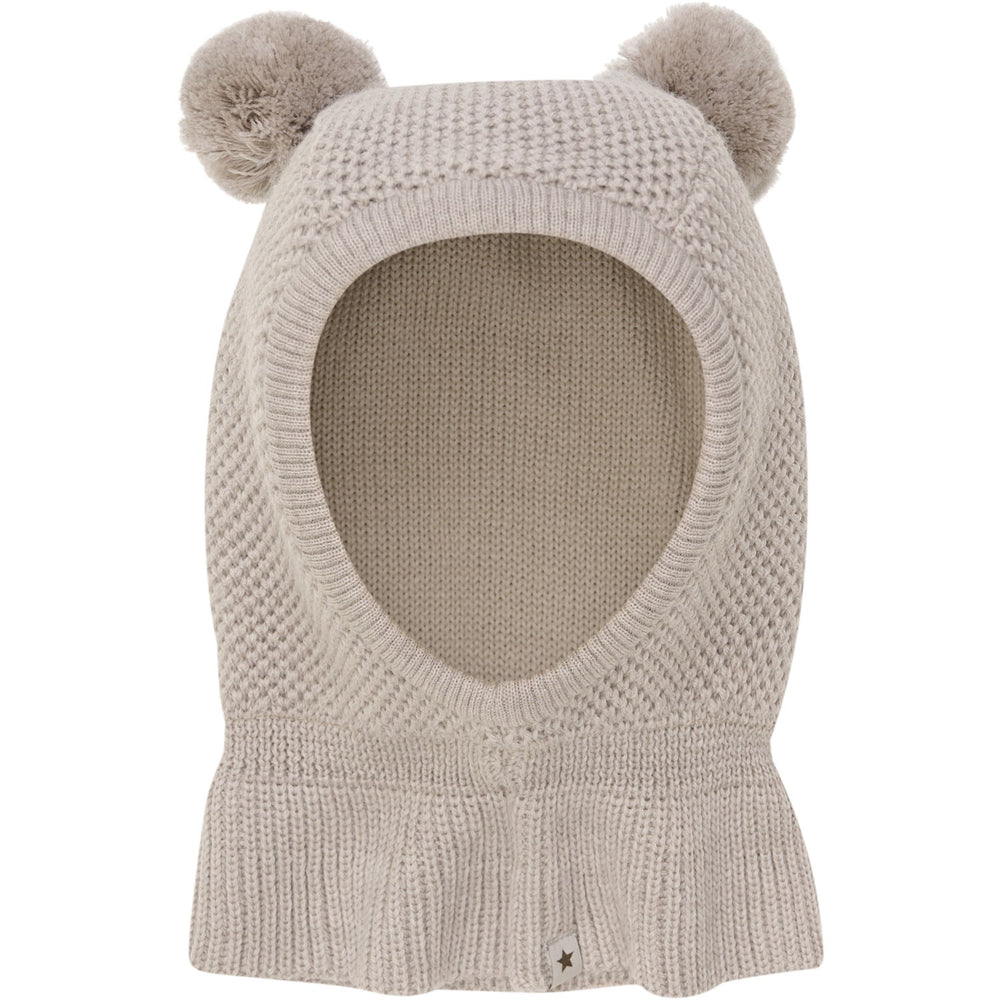 Køb Huttelihut Camel Melange Elefanthue Windstop Pompoms