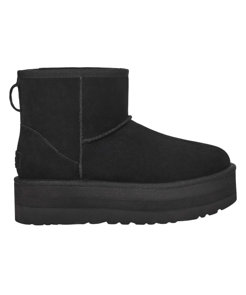 UGG  W Classic Mini Platform bamsestøvler - sort