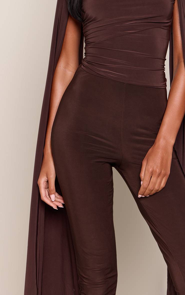 Chocolat Capri Slinky Grande Taille À Double Couche
