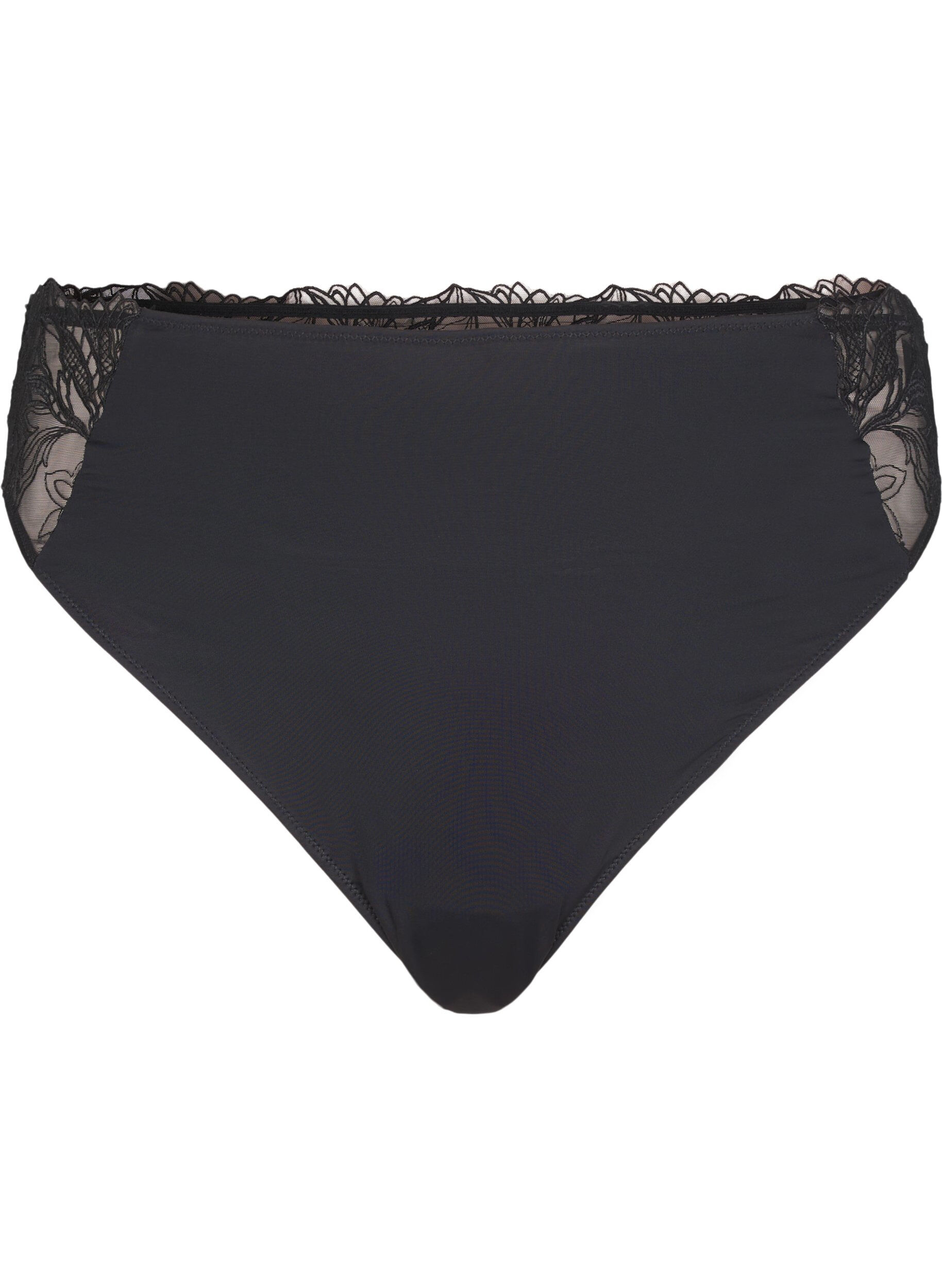 G-streng i microfiber med blonder