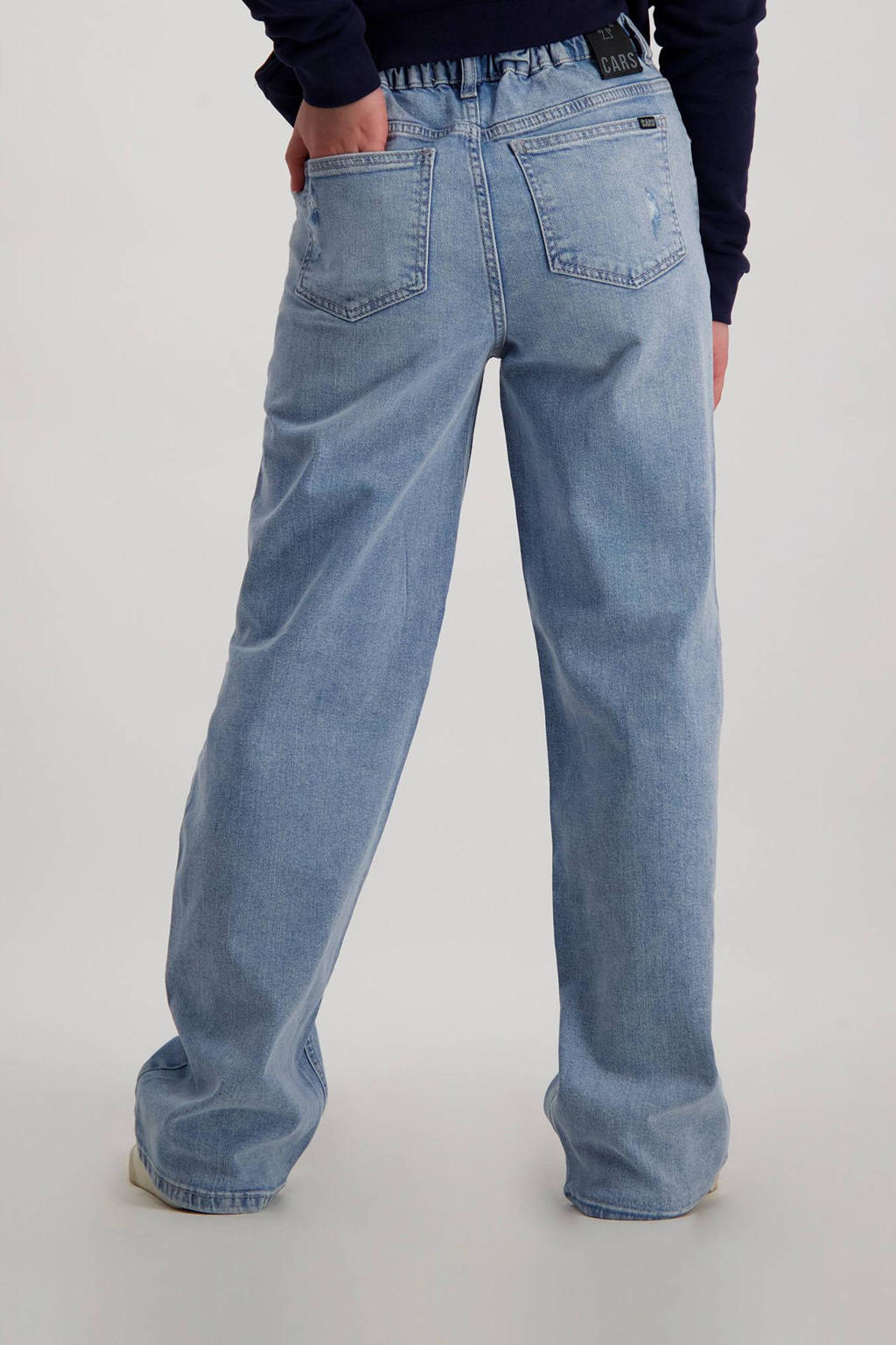 Cars wide leg jeans bleached damag