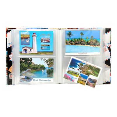 Exacompta - Album de collection pour 200 cartes postales