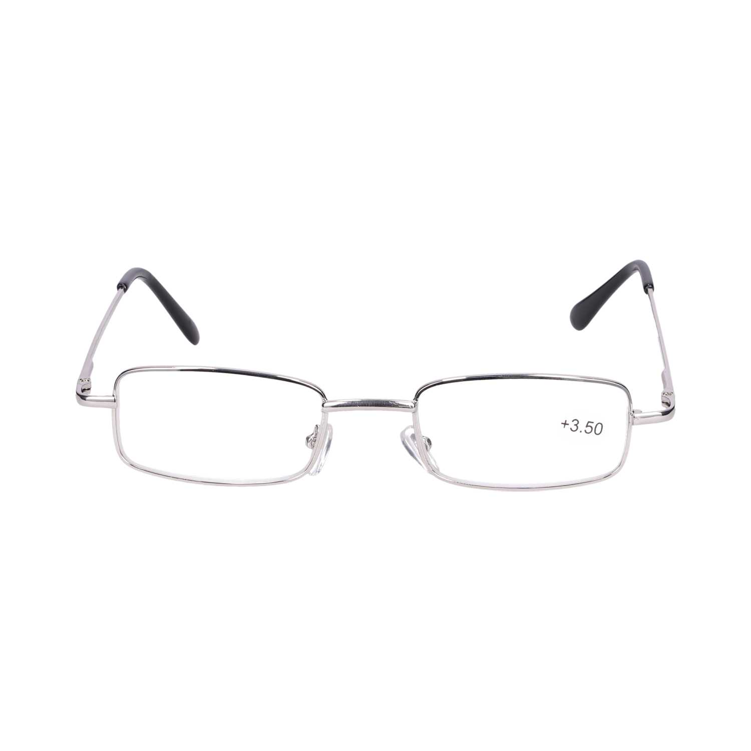Star Optic Lesehilfe MD6 aus Metall +3,5 Dioptrien silber glänzend