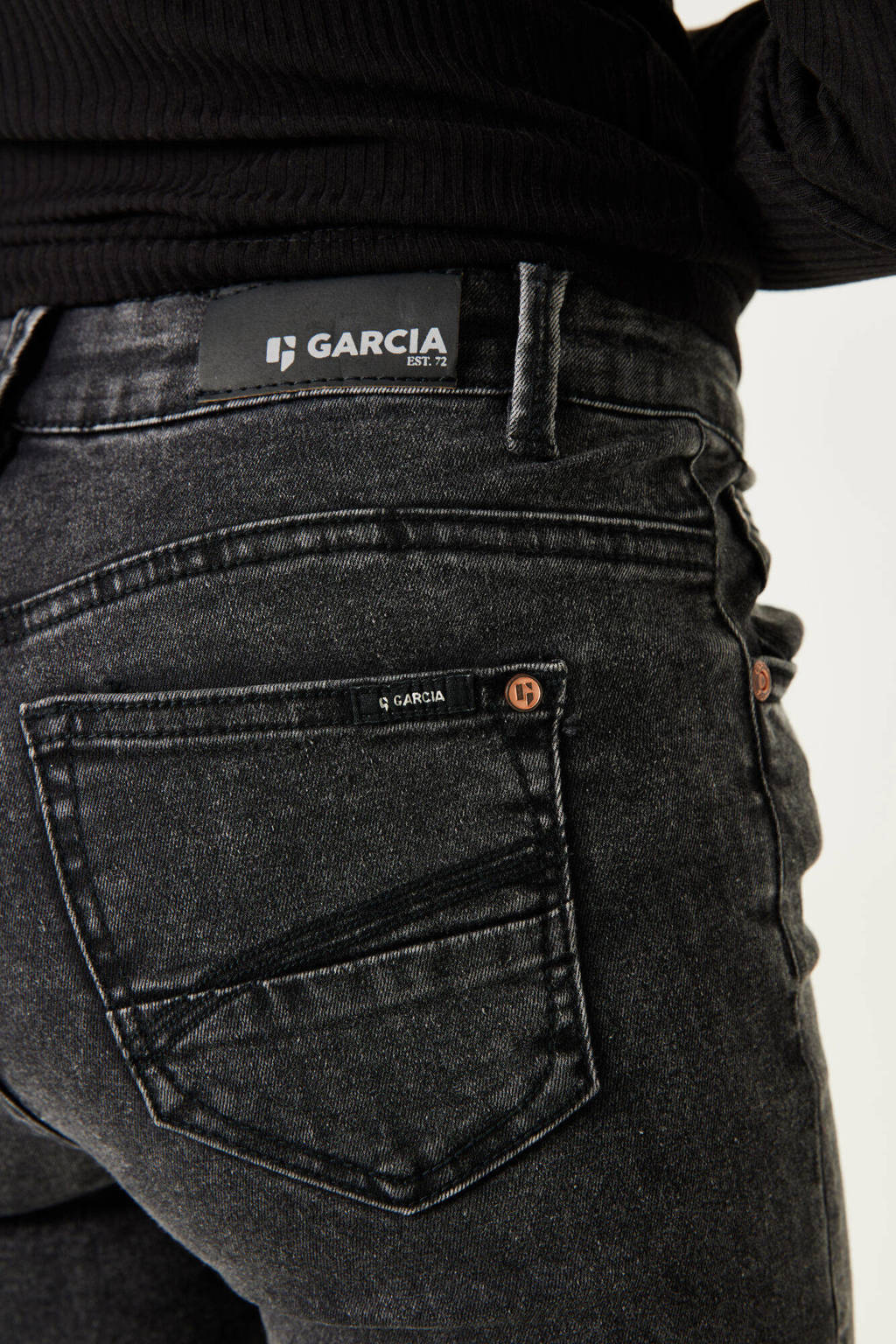 Garcia high waist flared jeans 575 dark used