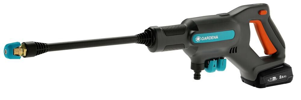 GARDENA AquaClean 24/18 V P4A Set (incl. accu en oplader) - Medium drukreiniger - 250 l/u - 24 bar